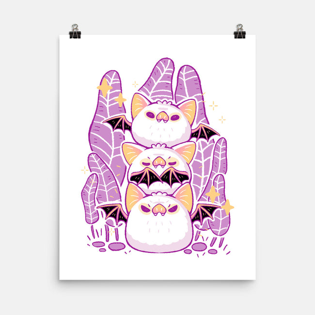 Cute Honduran White Bats-None-Matte-Poster-xMorfina