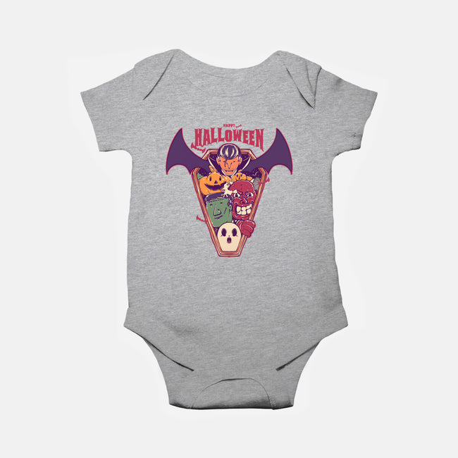 Ghost Party Halloween-Baby-Basic-Onesie-MMNINESTD