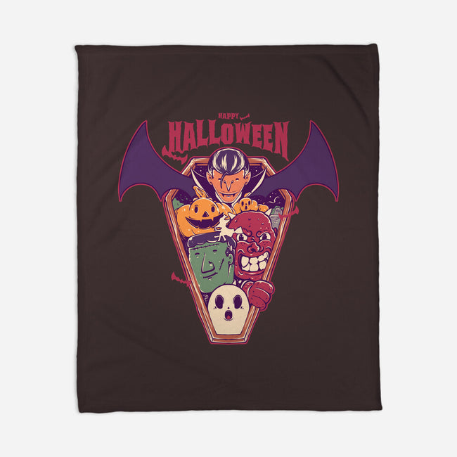 Ghost Party Halloween-None-Fleece-Blanket-MMNINESTD