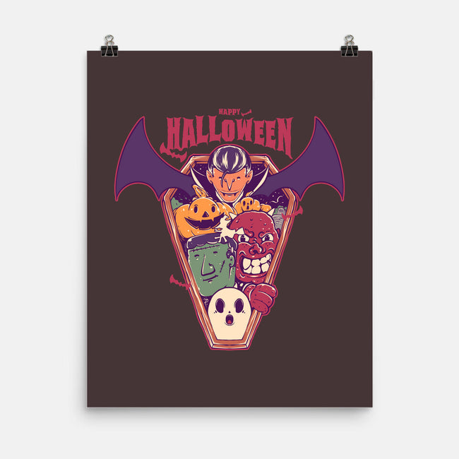 Ghost Party Halloween-None-Matte-Poster-MMNINESTD