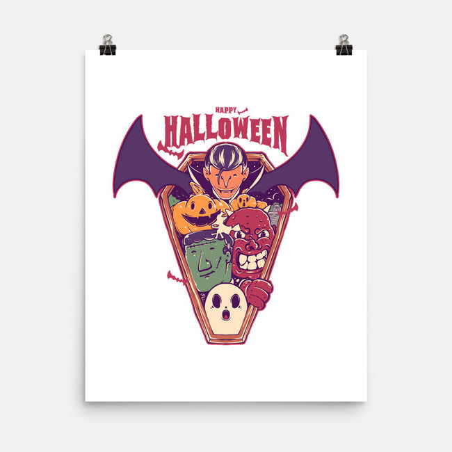 Ghost Party Halloween-None-Matte-Poster-MMNINESTD