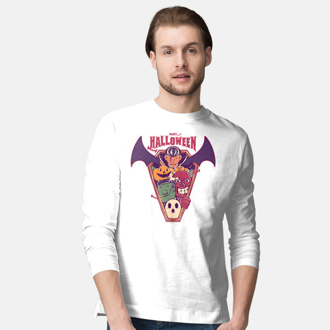 Ghost Party Halloween-Mens-Long Sleeved-Tee-MMNINESTD