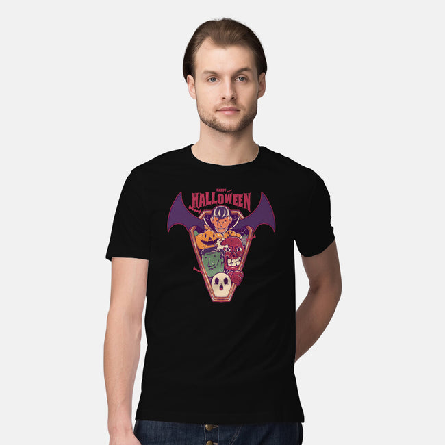 Ghost Party Halloween-Mens-Premium-Tee-MMNINESTD