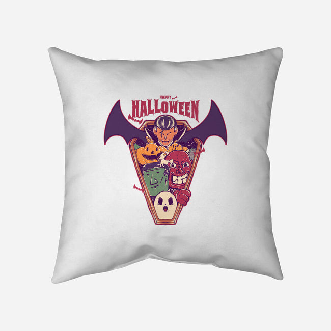 Ghost Party Halloween-None-Removable Cover-Throw Pillow-MMNINESTD