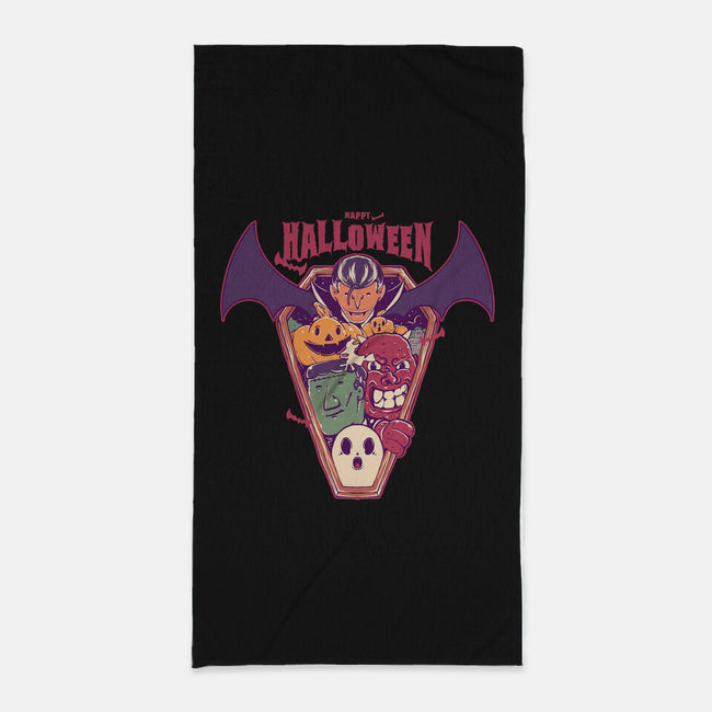 Ghost Party Halloween-None-Beach-Towel-MMNINESTD