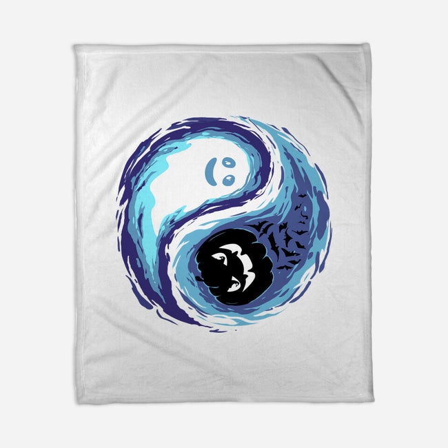 Yin Yang Halloween-None-Fleece-Blanket-IKILO