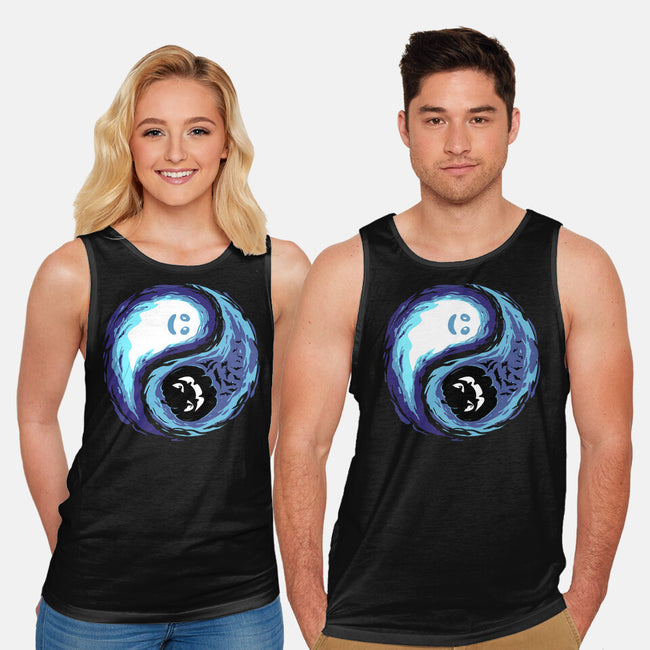 Yin Yang Halloween-Unisex-Basic-Tank-IKILO