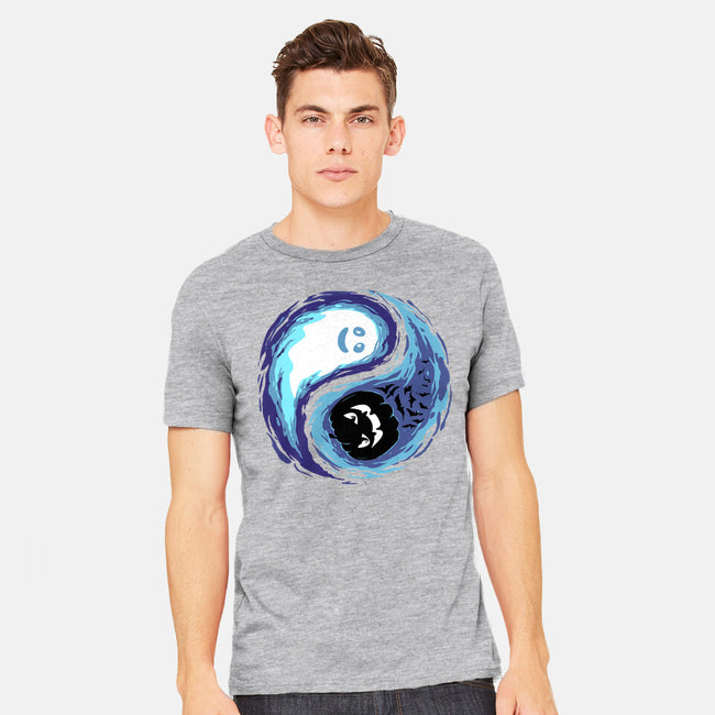 Yin Yang Halloween-Mens-Heavyweight-Tee-IKILO