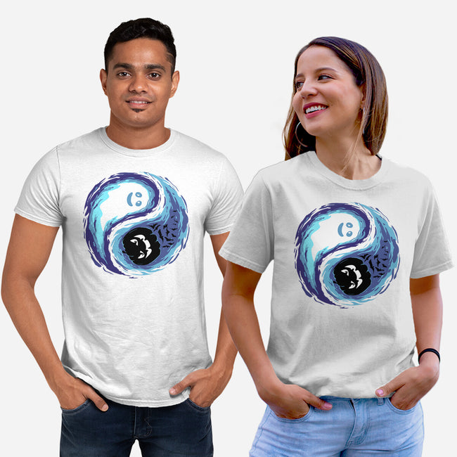 Yin Yang Halloween-Unisex-Basic-Tee-IKILO