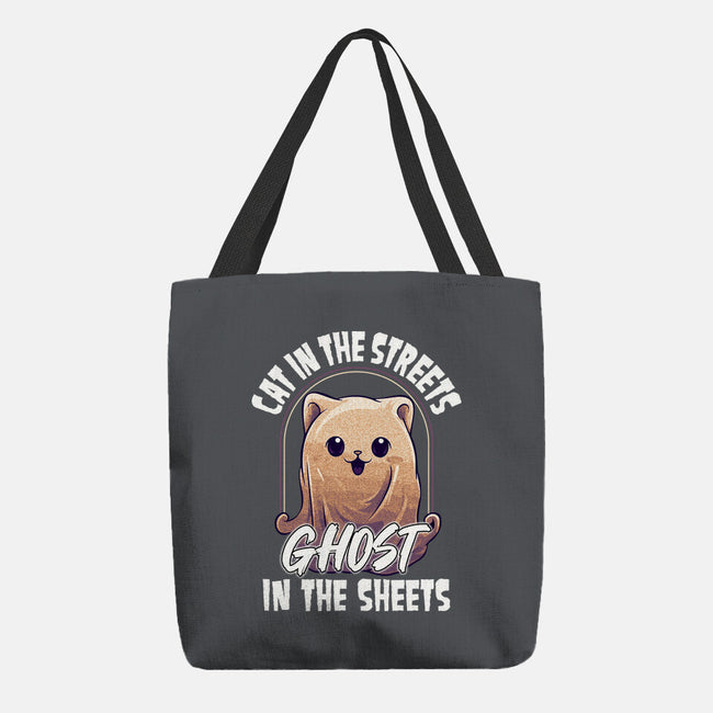 Ghost In The Sheets-None-Basic Tote-Bag-neverbluetshirts