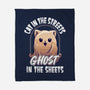 Ghost In The Sheets-None-Fleece-Blanket-neverbluetshirts