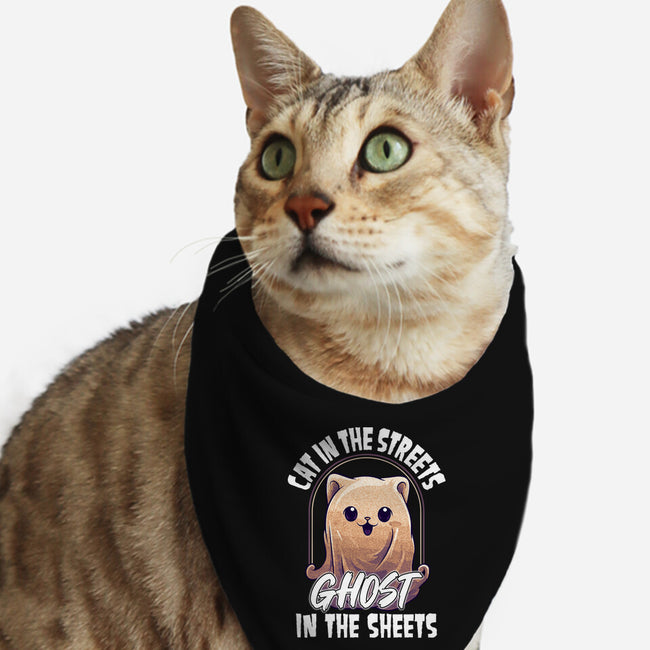 Ghost In The Sheets-Cat-Bandana-Pet Collar-neverbluetshirts