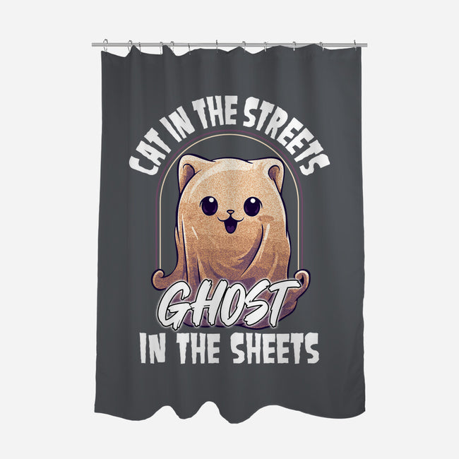 Ghost In The Sheets-None-Polyester-Shower Curtain-neverbluetshirts