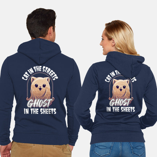 Ghost In The Sheets-Unisex-Zip-Up-Sweatshirt-neverbluetshirts