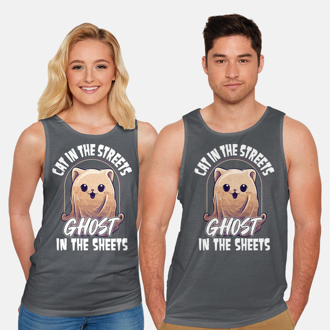 Ghost In The Sheets-Unisex-Basic-Tank-neverbluetshirts