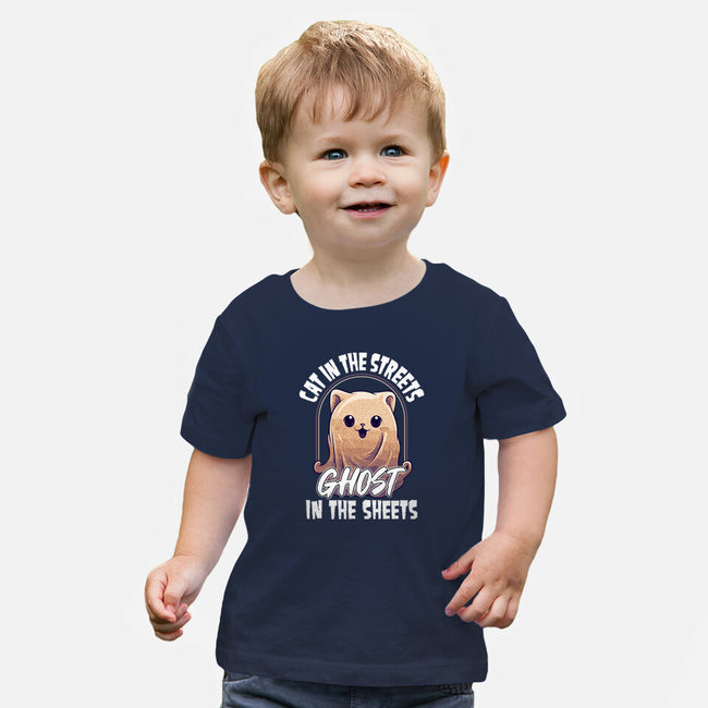 Ghost In The Sheets-Baby-Basic-Tee-neverbluetshirts