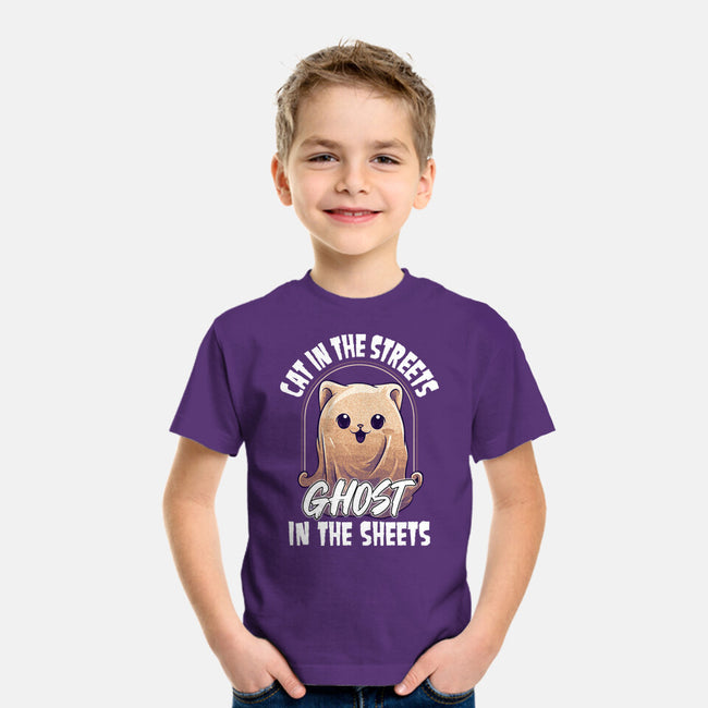 Ghost In The Sheets-Youth-Basic-Tee-neverbluetshirts