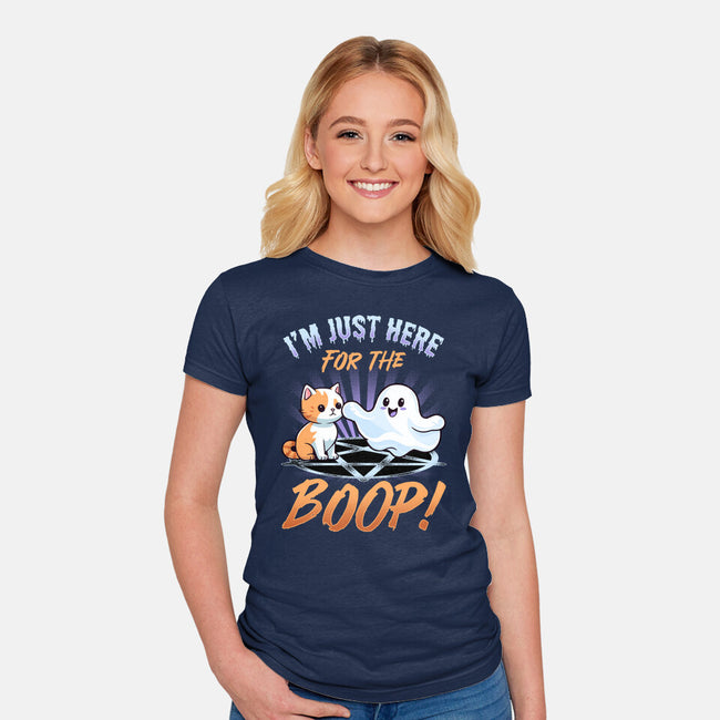 Just Here For The Boop-Womens-Fitted-Tee-neverbluetshirts