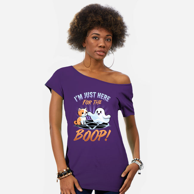 Just Here For The Boop-Womens-Off Shoulder-Tee-neverbluetshirts