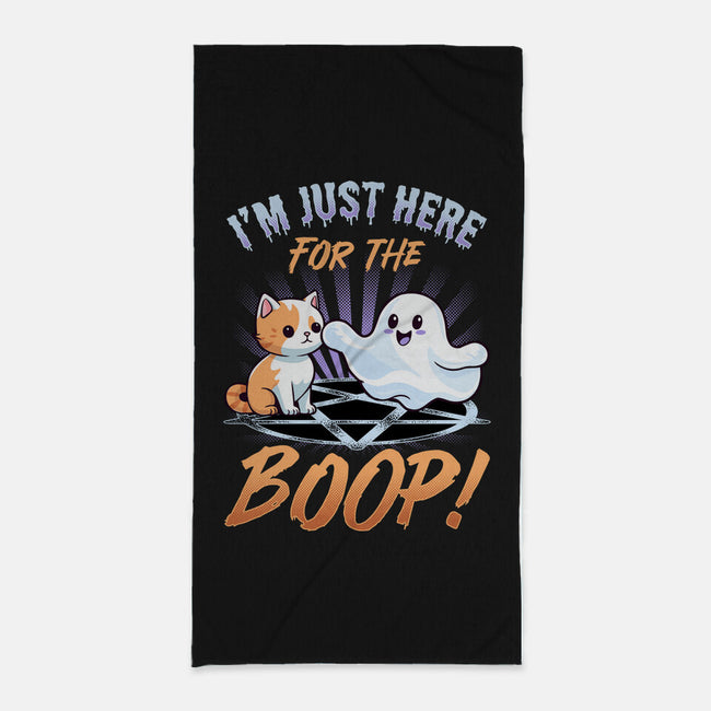 Just Here For The Boop-None-Beach-Towel-neverbluetshirts