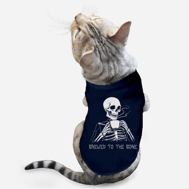 Brewed To The Bone-Cat-Basic-Pet Tank-neverbluetshirts