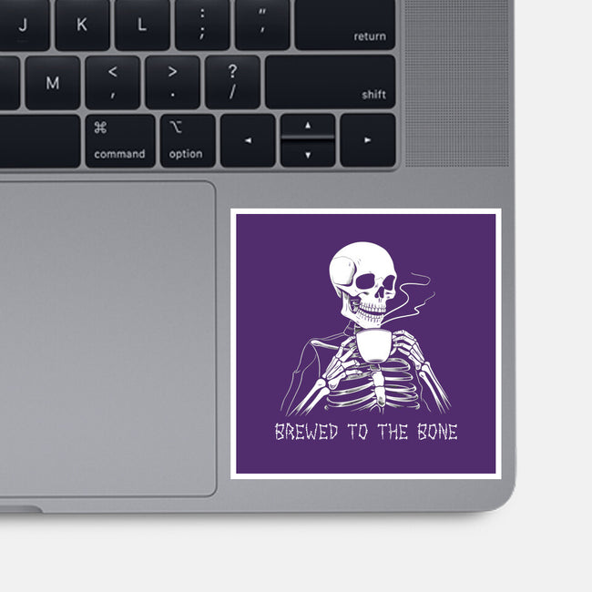 Brewed To The Bone-None-Glossy-Sticker-neverbluetshirts