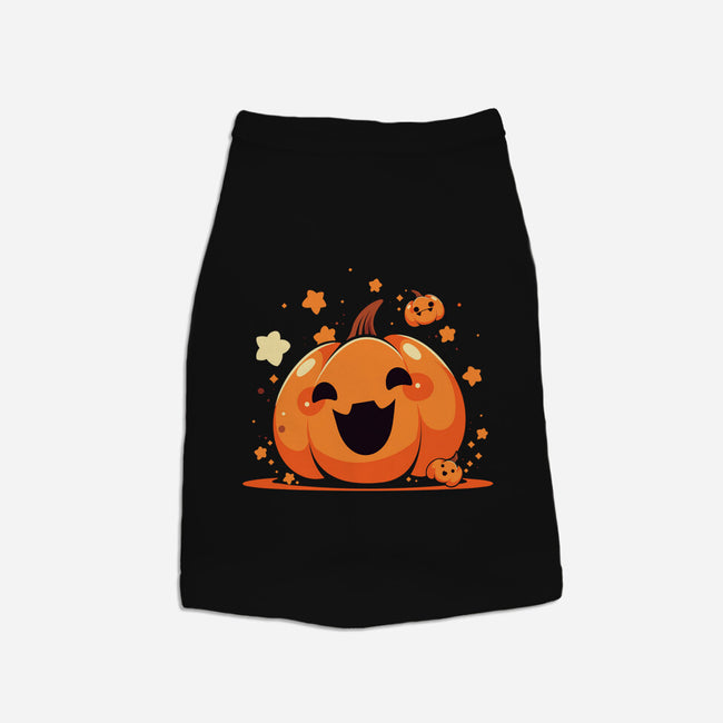 Kawaii Pumpkin Halloween-Cat-Basic-Pet Tank-neverbluetshirts