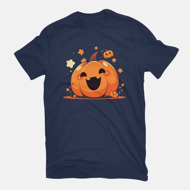 Kawaii Pumpkin Halloween-Mens-Heavyweight-Tee-neverbluetshirts