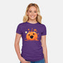 Kawaii Pumpkin Halloween-Womens-Fitted-Tee-neverbluetshirts