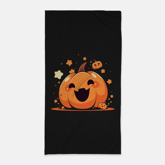 Kawaii Pumpkin Halloween-None-Beach-Towel-neverbluetshirts