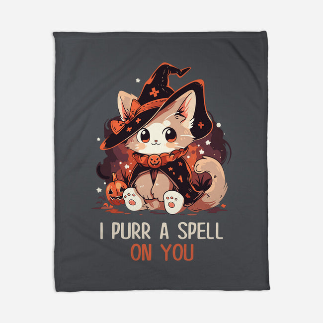 Purr A Spell On You-None-Fleece-Blanket-neverbluetshirts