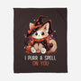 Purr A Spell On You-None-Fleece-Blanket-neverbluetshirts