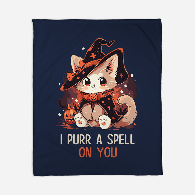 Purr A Spell On You-None-Fleece-Blanket-neverbluetshirts