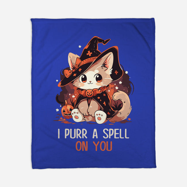 Purr A Spell On You-None-Fleece-Blanket-neverbluetshirts