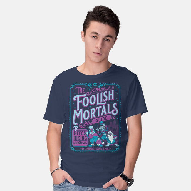 Foolish Mortals Hitchhiking Guide-Mens-Basic-Tee-Nemons