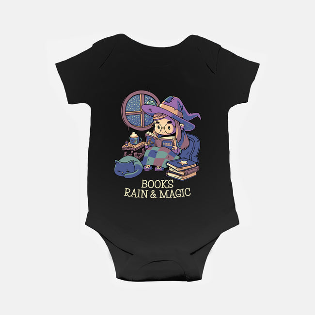 Books Rain And Magic-Baby-Basic-Onesie-Geekydog