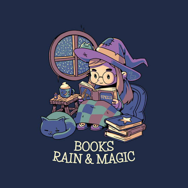 Books Rain And Magic-None-Polyester-Shower Curtain-Geekydog