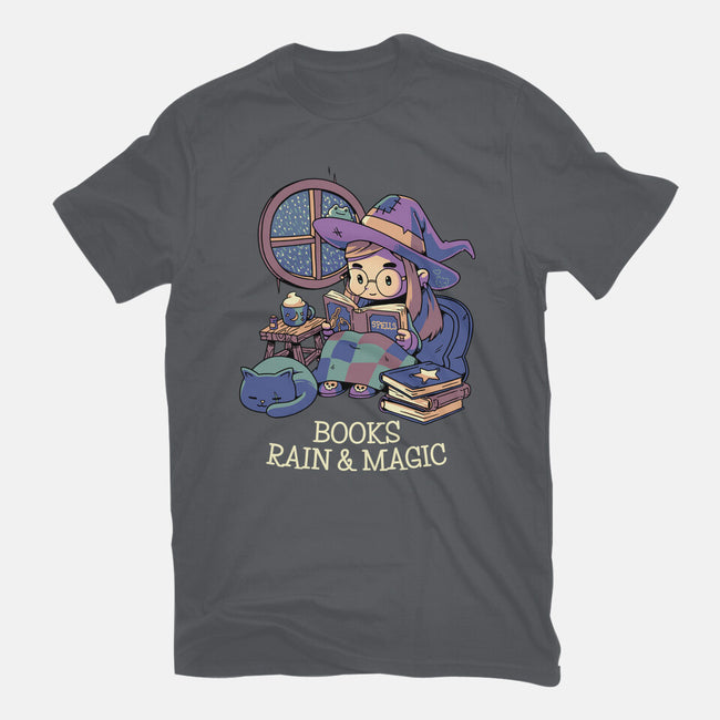 Books Rain And Magic-Mens-Premium-Tee-Geekydog