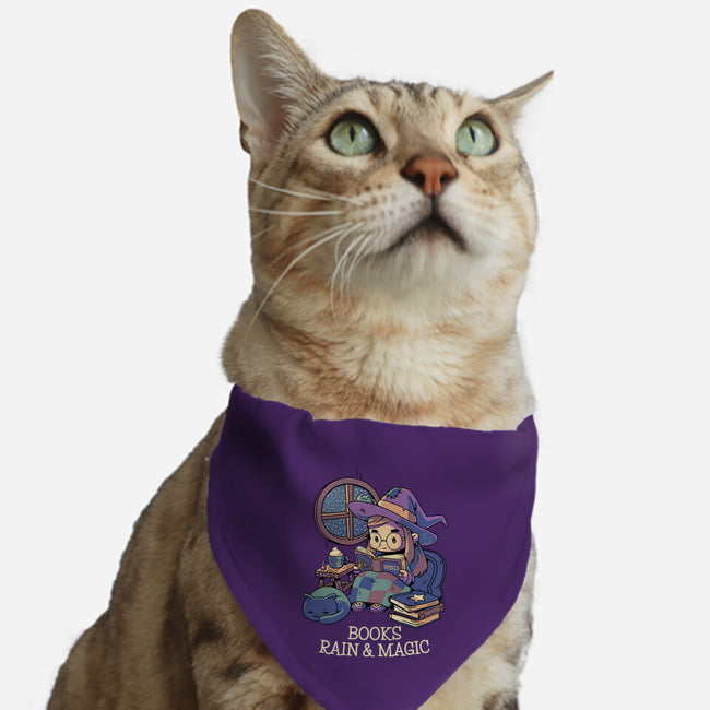 Books Rain And Magic-Cat-Adjustable-Pet Collar-Geekydog