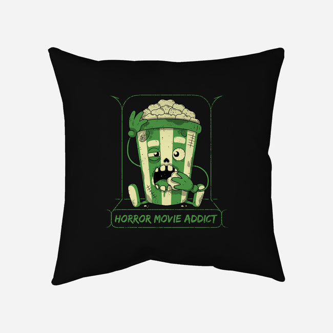 Horror Movie Addict-None-Removable Cover-Throw Pillow-danielmorris1993