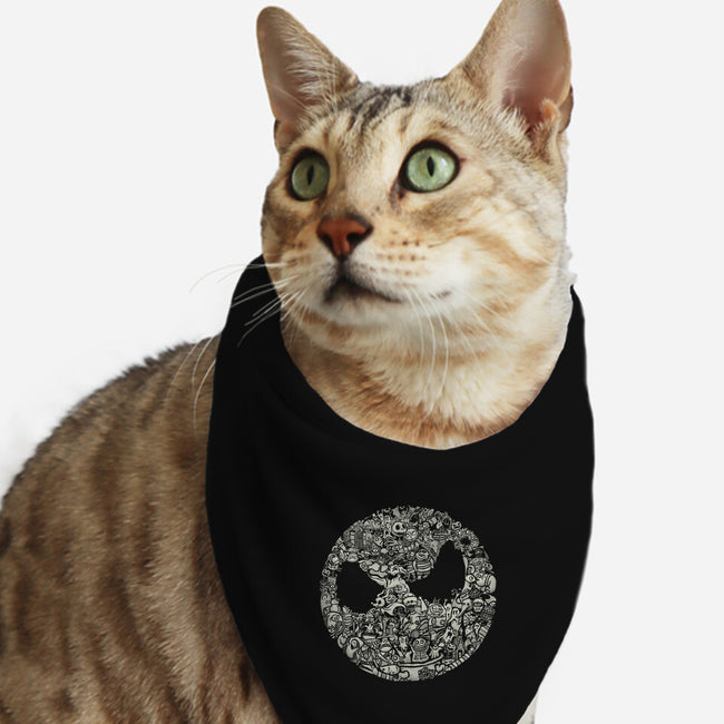 A Most Horrible Circle-Cat-Bandana-Pet Collar-kg07