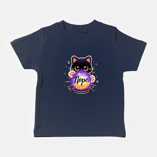 Cat Crystal Ball-Baby-Basic-Tee-NemiMakeit