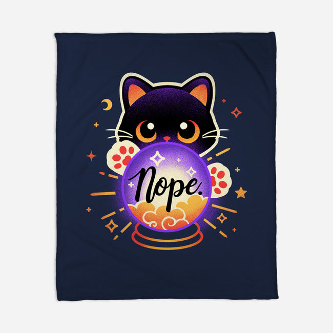 Cat Crystal Ball-None-Fleece-Blanket-NemiMakeit