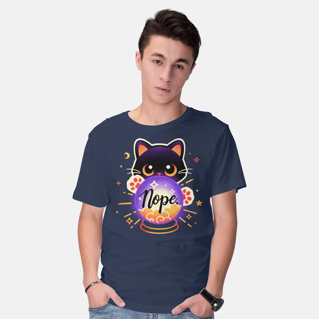 Cat Crystal Ball-Mens-Basic-Tee-NemiMakeit