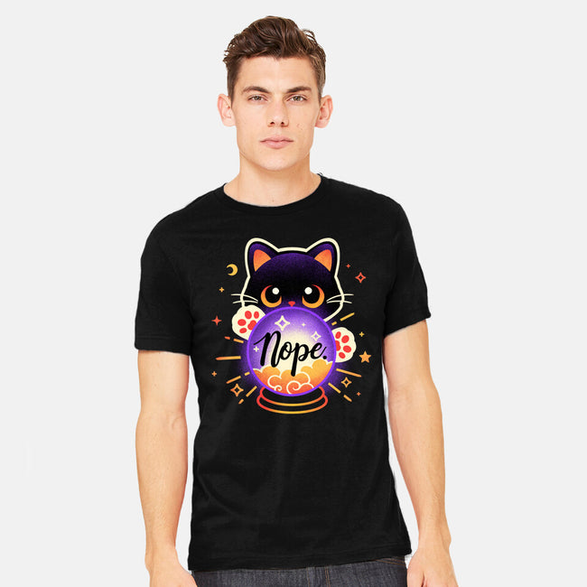 Cat Crystal Ball-Mens-Heavyweight-Tee-NemiMakeit