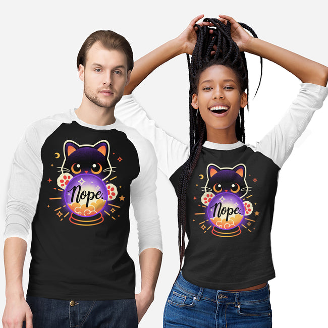 Cat Crystal Ball-Unisex-Baseball-Tee-NemiMakeit