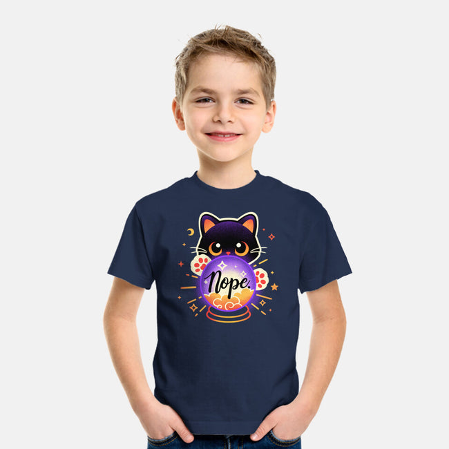 Cat Crystal Ball-Youth-Basic-Tee-NemiMakeit