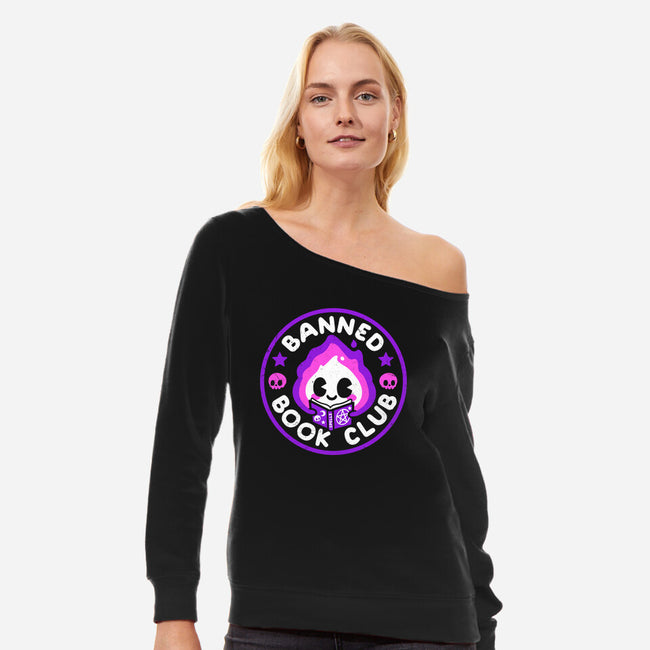 Banned Book Club-Womens-Off Shoulder-Sweatshirt-NemiMakeit