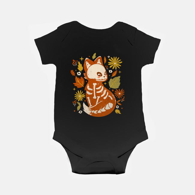 Fox Skeleton-Baby-Basic-Onesie-IKILO