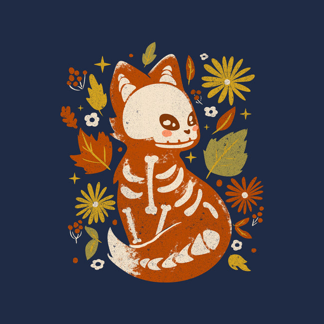 Fox Skeleton-None-Beach-Towel-IKILO